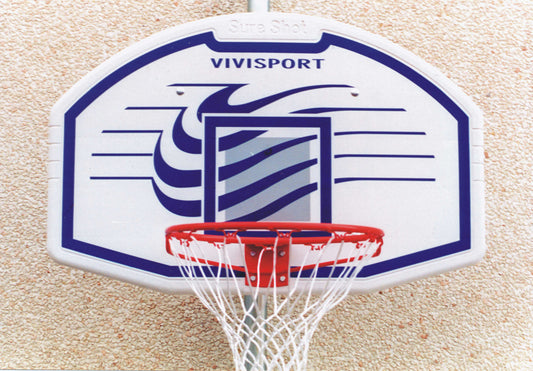 Tabellone basket cm. 112x73 con canestro e retina