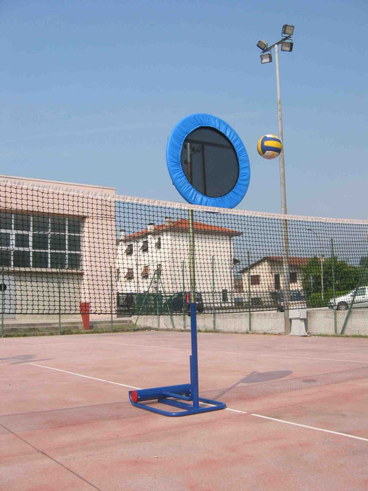 Pannello elastico "palla indietro" multiuso, regolabile in altezza e orientabile con incremento della velocità della palla. (escluso basamento)