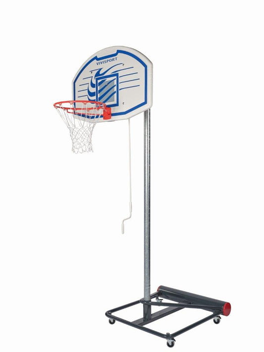 Mezzo impianto basket/minibasket su ruote autobloccanti