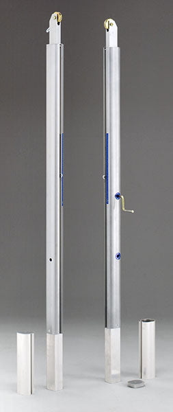 Impianto telescopico in alluminio a norma F.I.V.B. - "All aluminum" CERTIFICATO UNI EN 1271