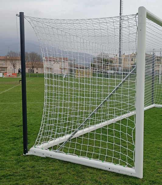Sistema di tensionamento rete con pali verticali per n. 1 porta da calcio mobile art. 5900.