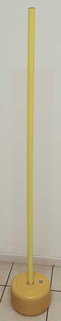 Paletto slalom diam. 32 mm. con base riempibile.