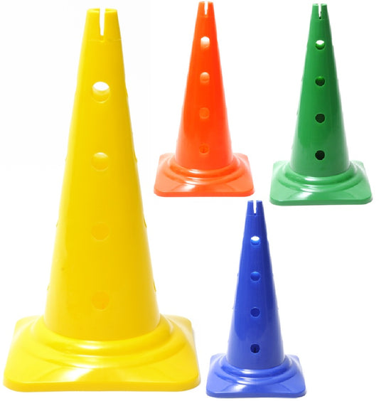 Cono forato alt. 50 cm con 16 fori - Colore arancio