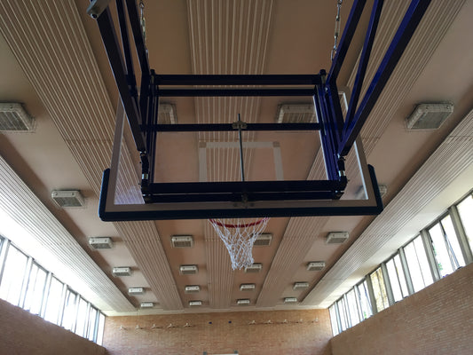 Dispositivo utilizzo impianti per minibasket modello super profess.